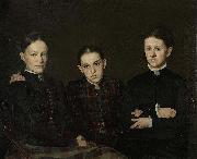 Jan Veth Cornelia, Clara en Johanna Veth, the three Sisters of the Artist china oil painting artist